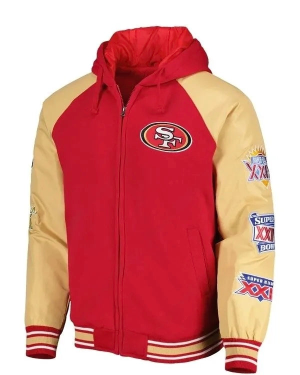 San Francisco 49ers 5x Super Bowl Champion Varsity Jacket