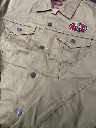 Levis x San Francisco 49ers Denim Jacket NFL Mens. ‘Khaki’