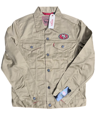 Levis x San Francisco 49ers Denim Jacket NFL Mens. ‘Khaki’