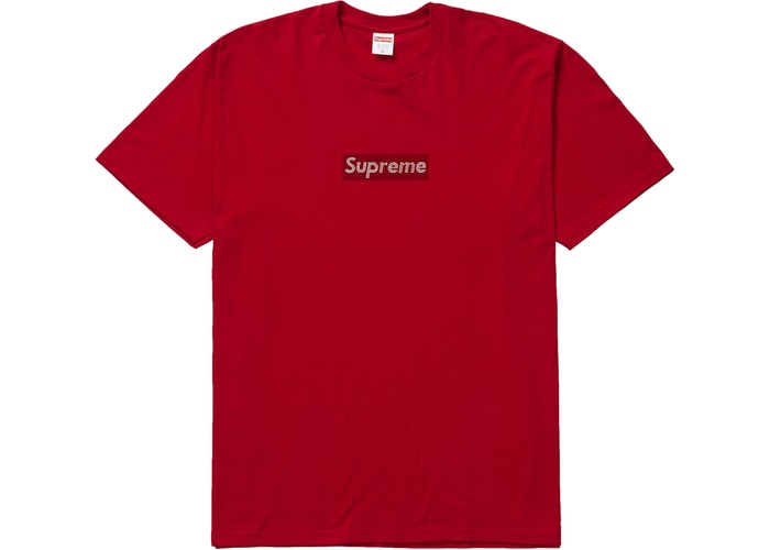 Supreme x Swarovski 25th Anniversary Box Logo Tee