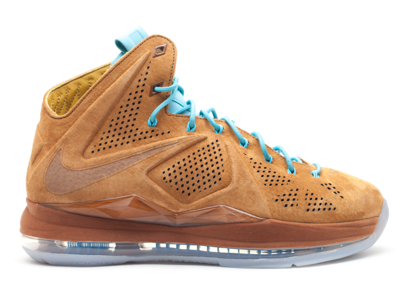 Lebron 10 EXT QS Brown Suede